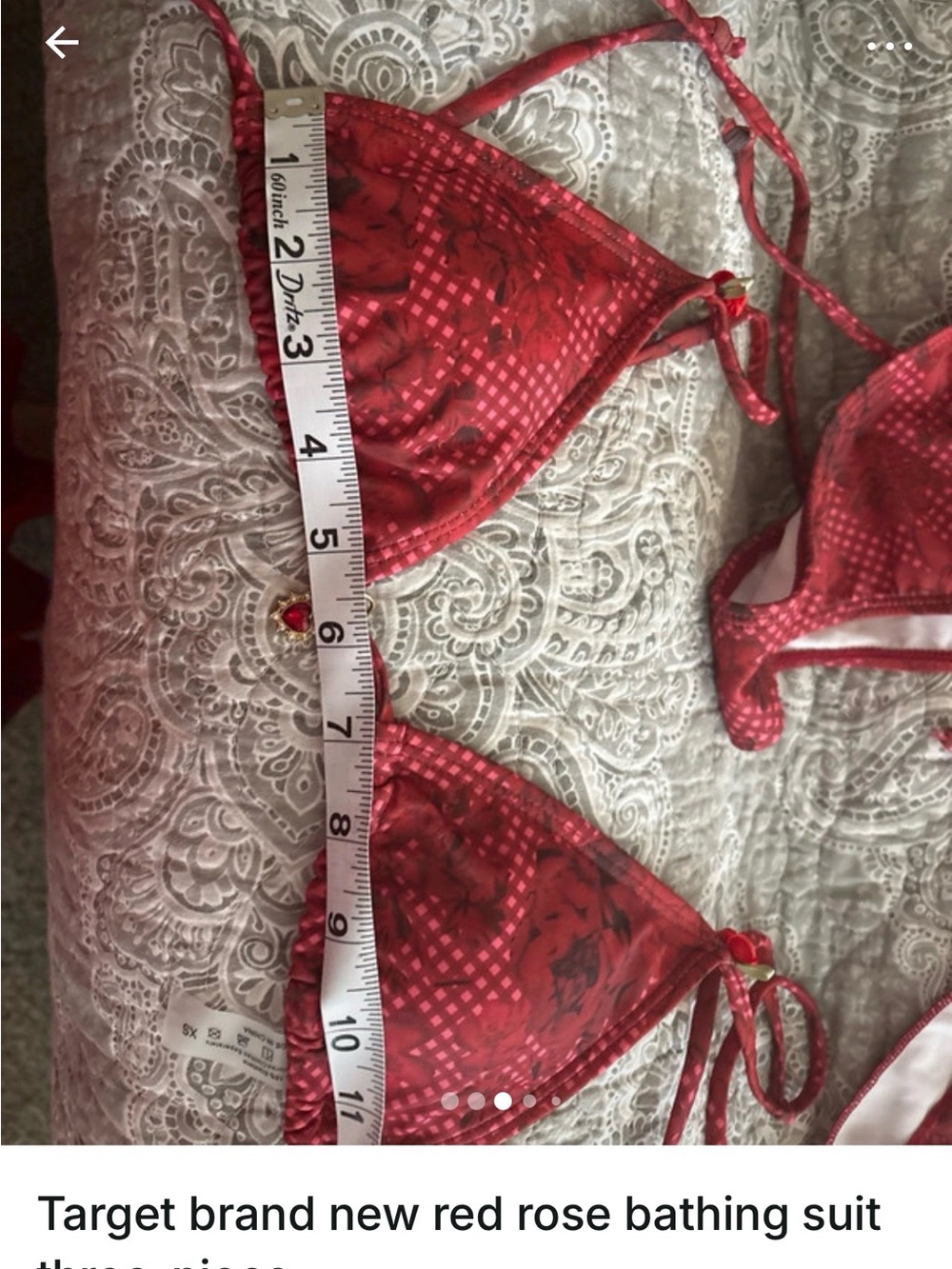 Red Tie-Back Bikini Set - Target - Picture 7 of 8